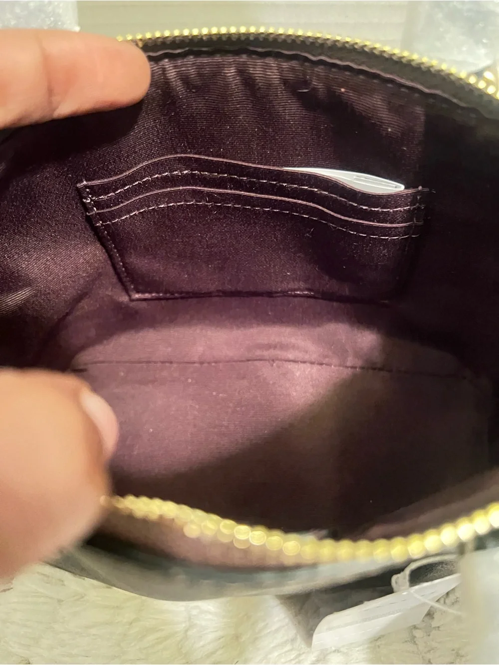 Coach Brown Signature Mini Gallery Satchel with Black Trim